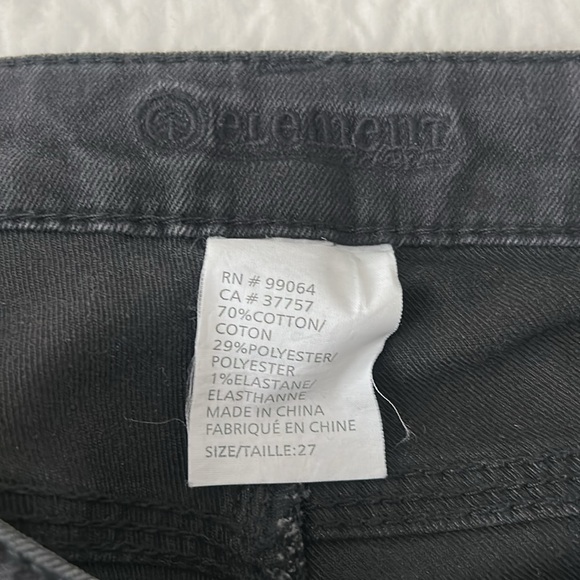 Women's Element Eden Gray Skinny Jeans Sz 27 - Lower rise, slight fading - Picture 7 of 12